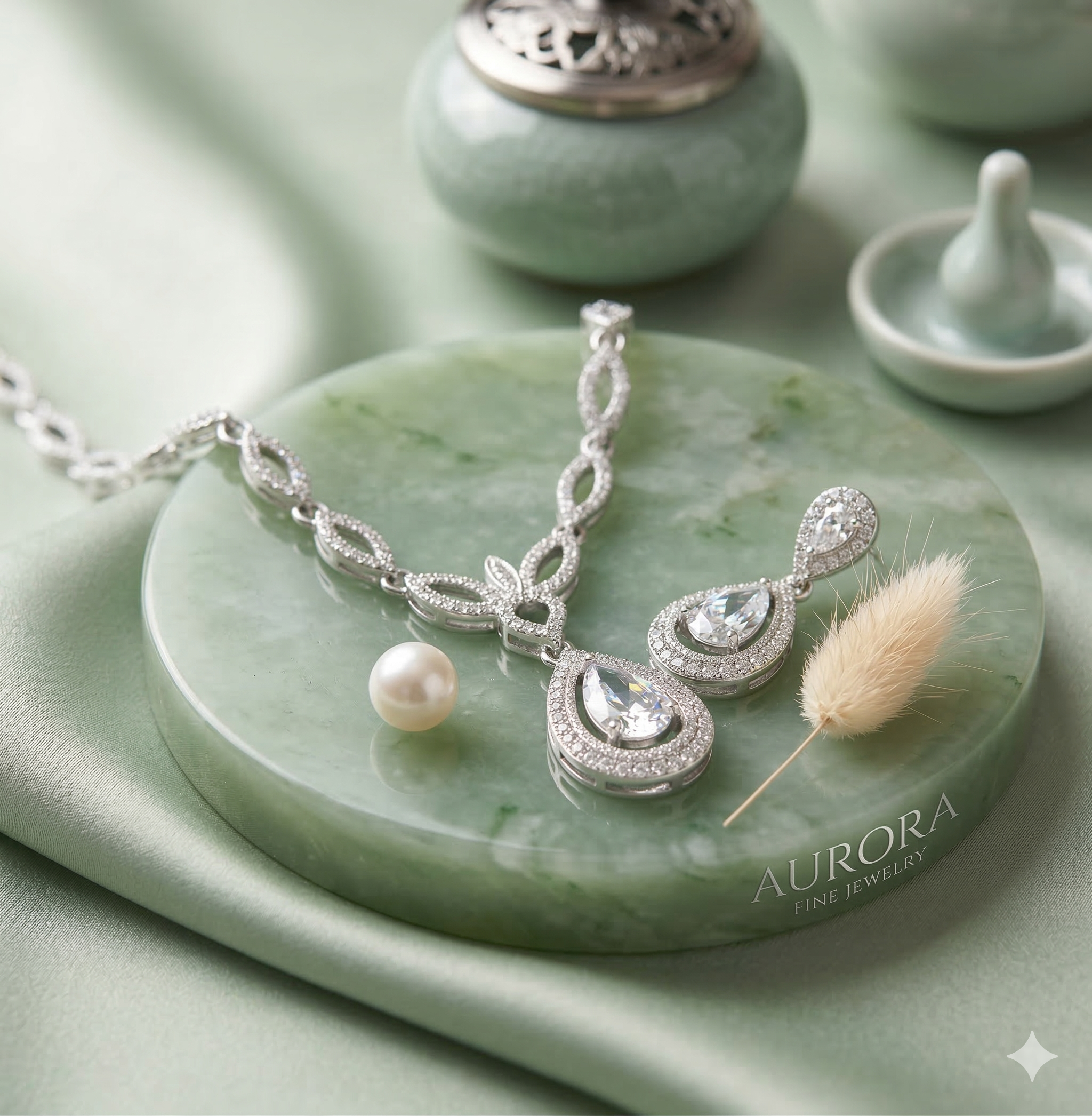 Korean Aesthetic Crystal Jewelry Set - Image 4